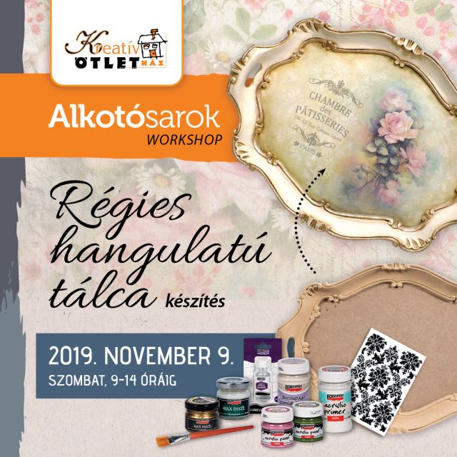 Kreativ Alkotosarok workshop 2019